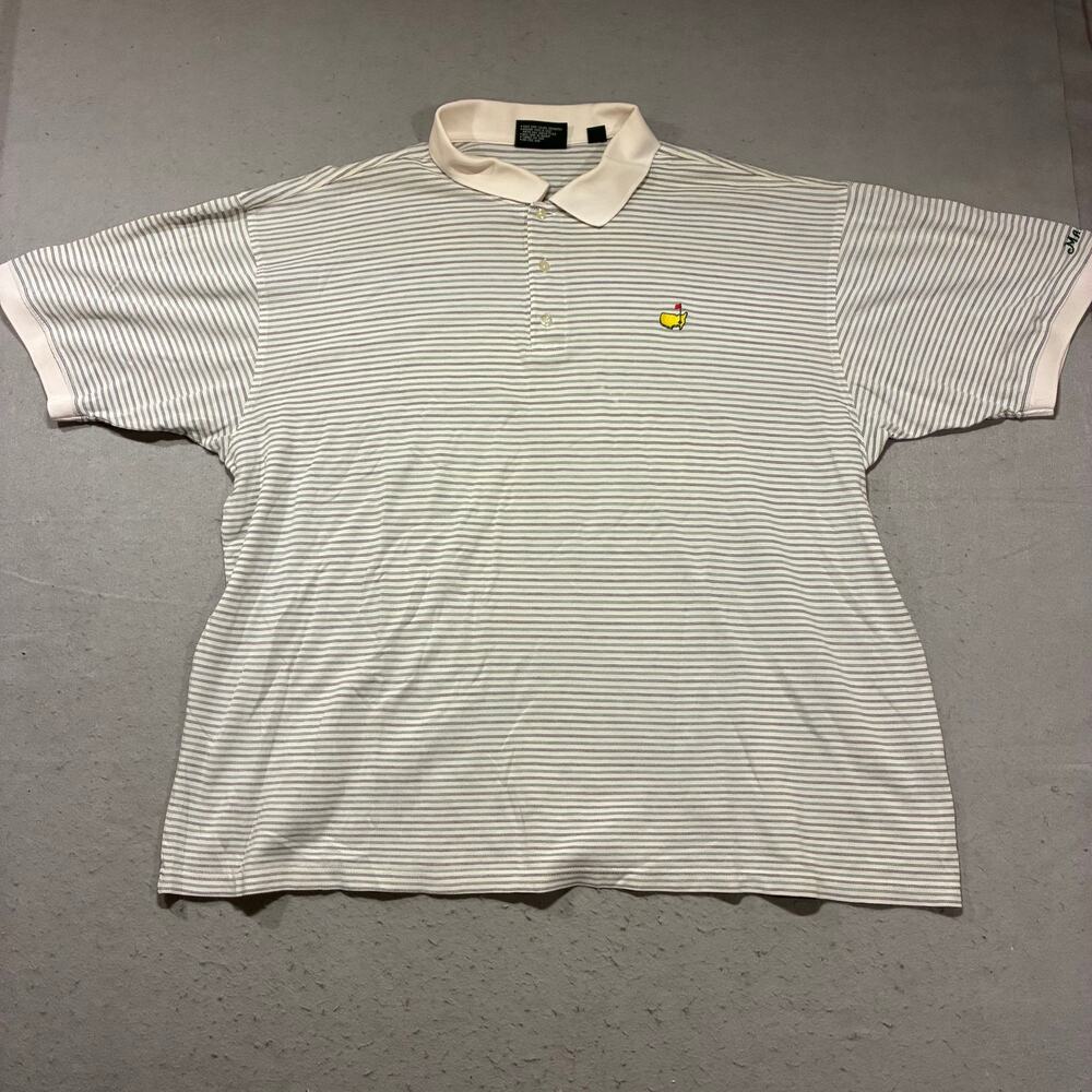 Masters Polo Shirt Men's XXL Vintage Striped Golf